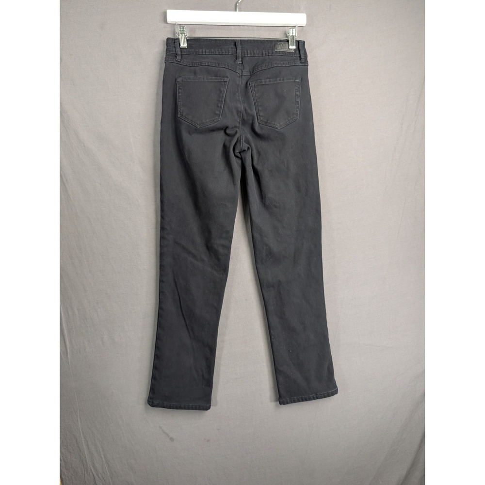 Natural Reflections Women Flannel Lined Straight Leg Jeans Black Size 2